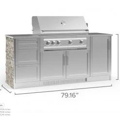 NewAge Products Outdoor Kitchen Signature Series 6 Piece Cabinet Set With Grill 97 NewAge Products Outdoor Kitchen Signature Series 6 Piece Cabinet Set With Grill