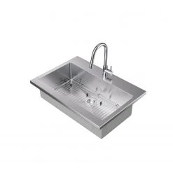 NewAge Products 36 In. Standard Sink With Classic Pull Down Faucet Shop Kitchen Sets