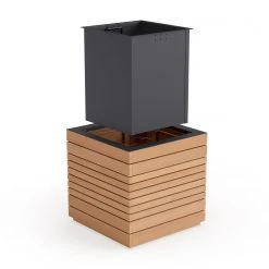 NewAge Products Rhodes Square Planter (Set Of 2) Planter Boxes