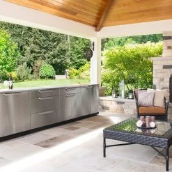NewAge Products Outdoor Kitchen Stainless Steel 4 Piece Cabinet Set