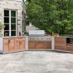 NewAge Products Outdoor Kitchen Stainless Steel 3 Piece Cabinet Set