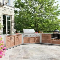 NewAge Products Outdoor Kitchen Stainless Steel 6 Piece Cabinet Set
