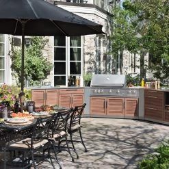 NewAge Products Outdoor Kitchen Stainless Steel 4 Piece Cabinet Set