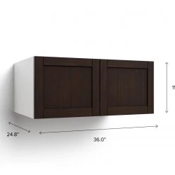 NewAge Products Home Above Fridge Cabinet - 36 Inch Pantry Cabinets