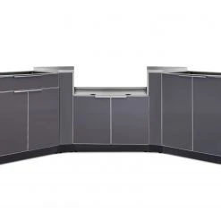 NewAge Products Outdoor Kitchen Aluminum 5 Piece Cabinet Set