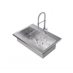NewAge Products 36 In. Standard Sink With Flex Pull Down Faucet Shop Kitchen Sets