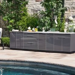 NewAge Products Outdoor Kitchen Aluminum 4 Piece Cabinet Set 15 NewAge Products Outdoor Kitchen Aluminum 4 Piece Cabinet Set