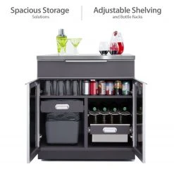 NewAge Products Outdoor Kitchen Aluminum 3 Piece Cabinet Set 17 NewAge Products Outdoor Kitchen Aluminum 3 Piece Cabinet Set