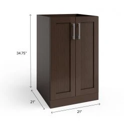NewAge Products Home Bar Two Door Sink Cabinet - 21 In. Home Bar Cabinets