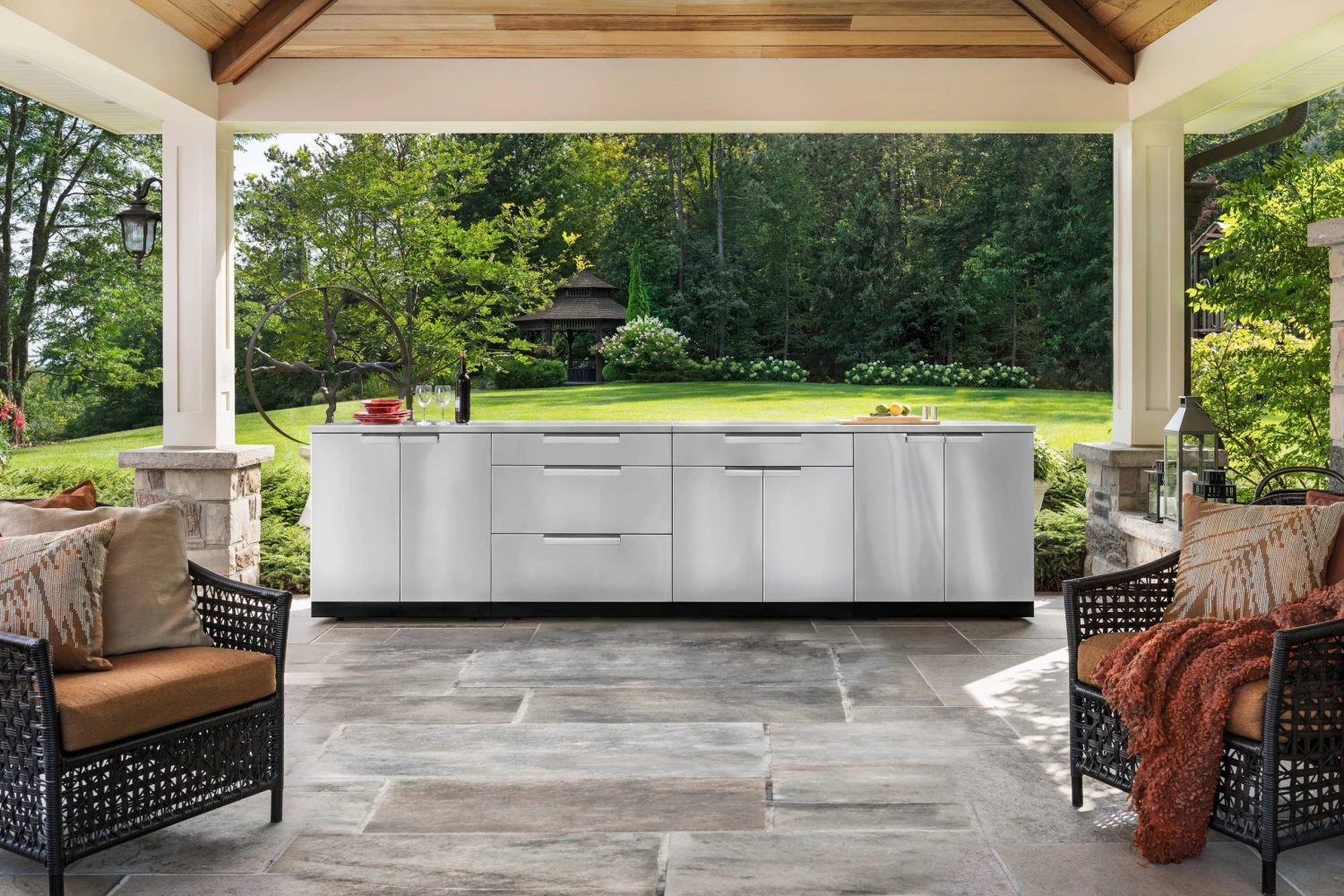 NewAge Products Outdoor Kitchen Stainless Steel 5 Piece Cabinet Set 2 NewAge Products Outdoor Kitchen Stainless Steel 5 Piece Cabinet Set
