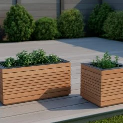 NewAge Products Rhodes Square Planter & Rectangular Planter (Set Of 2) 19 NewAge Products Rhodes Square Planter & Rectangular Planter (Set Of 2)
