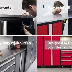 NewAge Products Garage Storage Bold Series 36 In. Stainless Steel Worktop