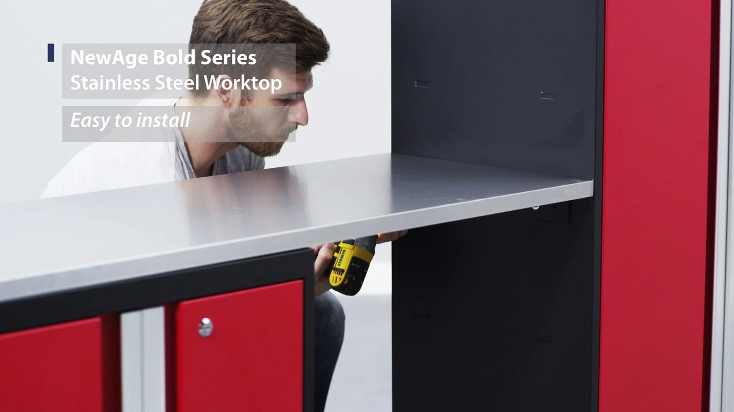 NewAge Products Garage Storage Bold Series 36 In. Stainless Steel Worktop 4 NewAge Products Garage Storage Bold Series 36 In. Stainless Steel Worktop