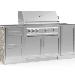 NewAge Products Outdoor Kitchen Signature Series 6 Piece Cabinet Set With Grill 96 NewAge Products Outdoor Kitchen Signature Series 6 Piece Cabinet Set With Grill