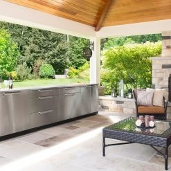 NewAge Products Outdoor Kitchen Stainless Steel 4 Piece Cabinet Set
