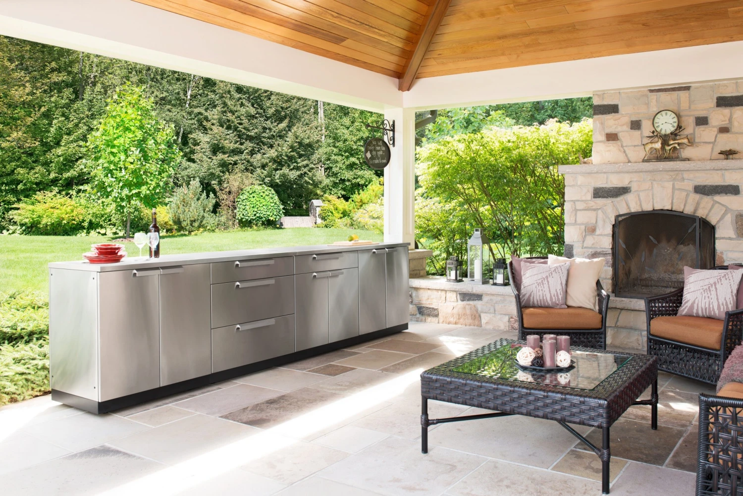 NewAge Products Outdoor Kitchen Stainless Steel 5 Piece Cabinet Set 3 NewAge Products Outdoor Kitchen Stainless Steel 5 Piece Cabinet Set