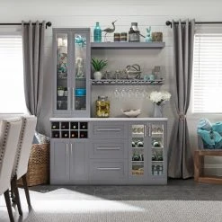 NewAge Products Home Bar Cabinets Home Bar 2-Door With Drawer Cabinet - 21