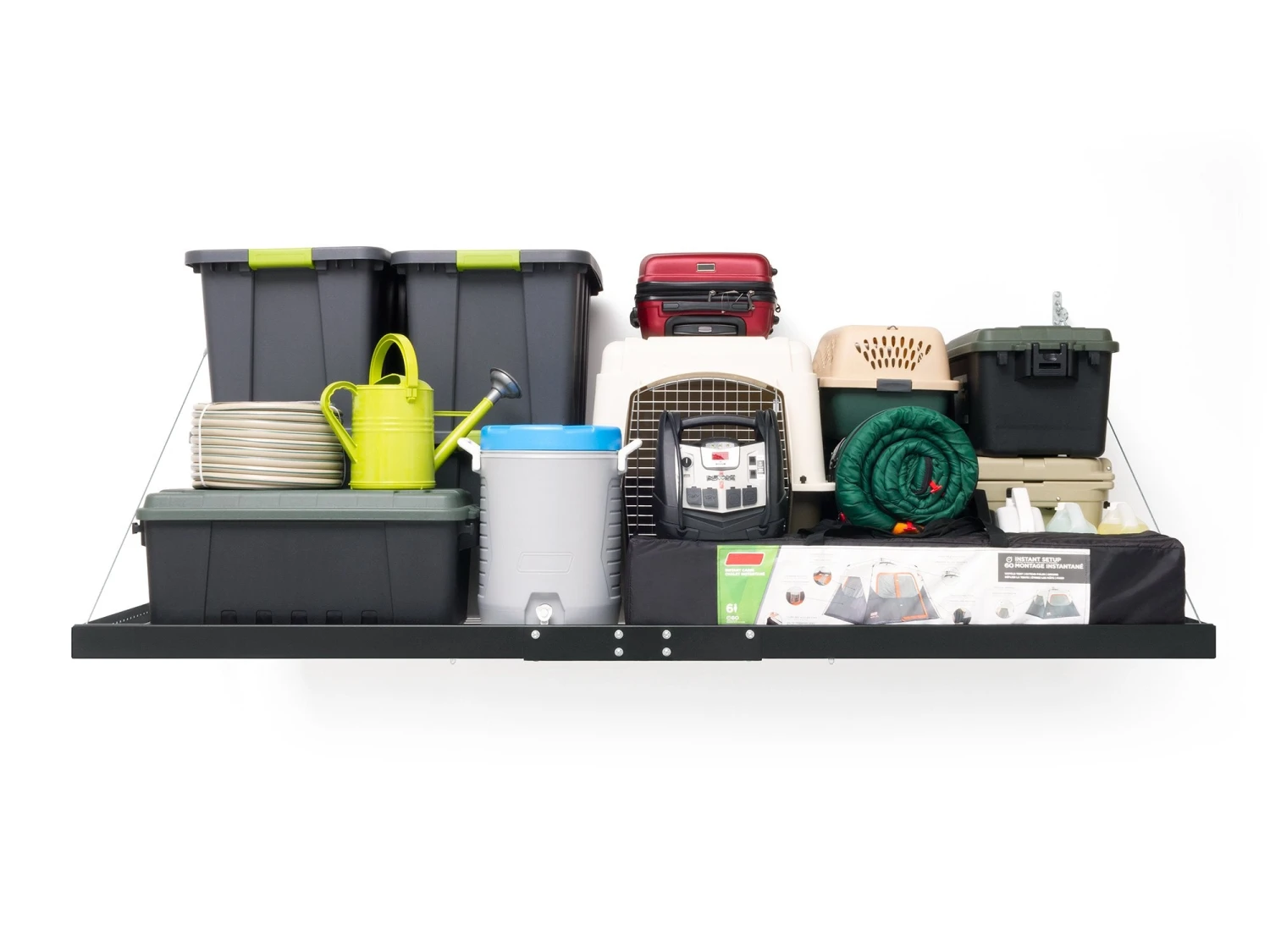 NewAge Products Shelves Pro Series 4 Ft. X 8 Ft. Wall Mounted Steel Shelf 2 NewAge Products Shelves Pro Series 4 Ft. X 8 Ft. Wall Mounted Steel Shelf