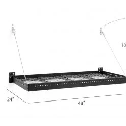 NewAge Products Pro Series 2 Ft. X 4 Ft. Wall Mounted Steel Shelf