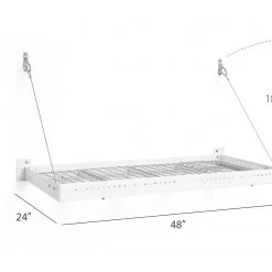 NewAge Products Pro Series 2 Ft. X 4 Ft. Wall Mounted Steel Shelf