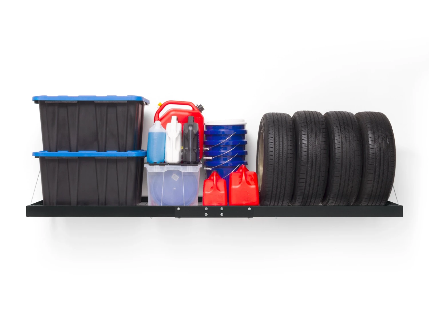 NewAge Products Pro Series 2 Ft. X 8 Ft. Wall Mounted Steel Shelf 22 NewAge Products Pro Series 2 Ft. X 8 Ft. Wall Mounted Steel Shelf