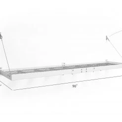 NewAge Products Pro Series 2 Ft. X 8 Ft. Wall Mounted Steel Shelf Shelves