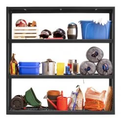 NewAge Products Bold Series 72 In. Wall Mounted Rack - Black Garage Storage
