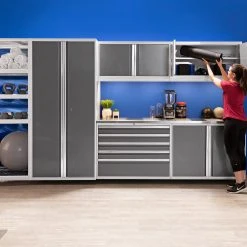 NewAge Products Wall Cabinets Pro Series 8 Piece Cabinet Set