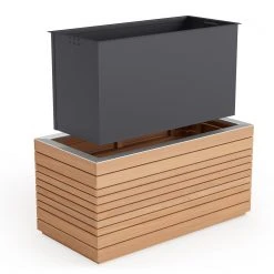 NewAge Products Rhodes Rectangular Planter (Set Of 2) Planter Boxes