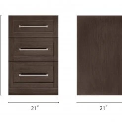 NewAge Products Home Bar 3-Drawer Cabinet - 21”