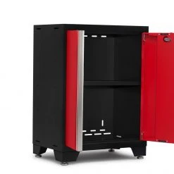 NewAge Products Bold Series Red 2-Door Base Cabinet Garage Storage