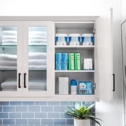 NewAge Products Home Laundry Room 7 Piece Cabinet Set With Single Drawer Cabinet, Sink, Faucet And Shelf Laundry Room Cabinets