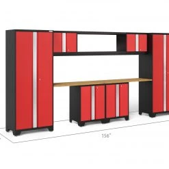 NewAge Products Bold Series 9 Piece Cabinet Set Garage Storage