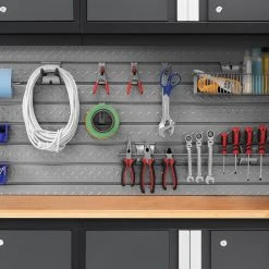 NewAge Products 2 X Pro Series 56 In. Diamond Plate Slatwall Backsplash Wall Organization 19 NewAge Products 2 X Pro Series 56 In. Diamond Plate Slatwall Backsplash Wall Organization