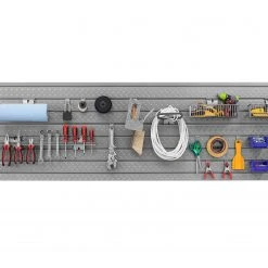 None Pro Series Diamond Plate Slatwall Backsplash Garage Storage