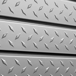 None Pro Series Diamond Plate Slatwall Backsplash Garage Storage
