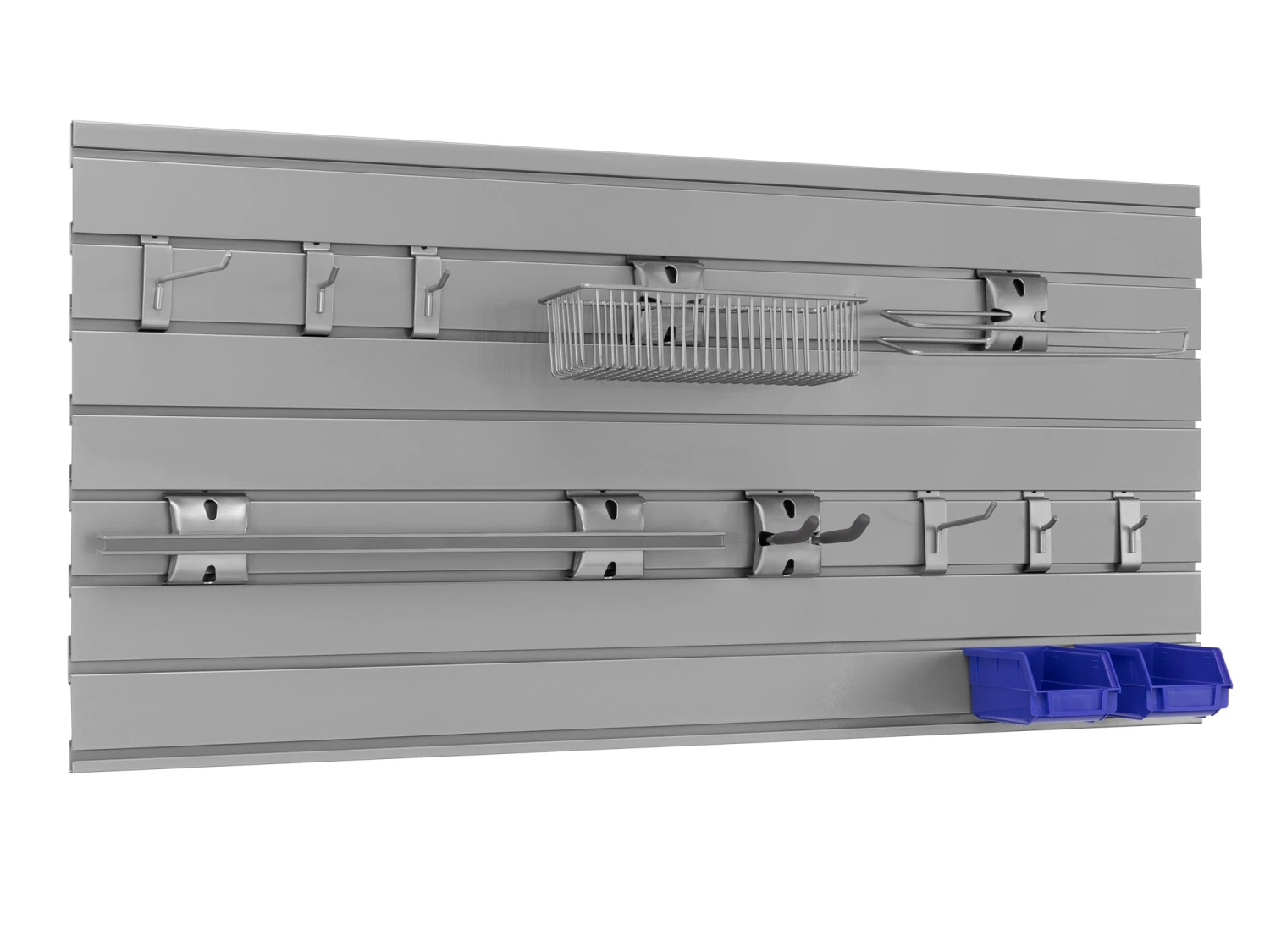 None Steel Slatwall 12-Piece Accessory Kit Garage Storage 2 None Steel Slatwall 12-Piece Accessory Kit Garage Storage