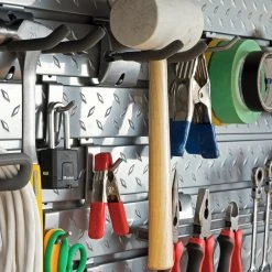 NewAge Products Steel Slatwall 20-Piece Accessory Kit Garage Storage