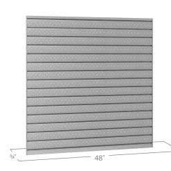 NewAge Products Garage Storage Pro Series 16 Sq. Ft. Steel Slatwall With 40-Piece Accessory Kit