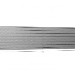 NewAge Products Garage Storage Pro Series 16 Sq. Ft. Steel Slatwall With 40-Piece Accessory Kit