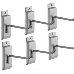 NewAge Products 4 In. Single Hook (Pack Of 6) Wall Organization