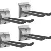 NewAge Products 8 In. Double Hooks (Pack Of 4) Garage Storage
