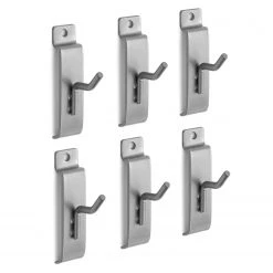 NewAge Products 2 In. Single Hook (Pack Of 6) Garage Storage
