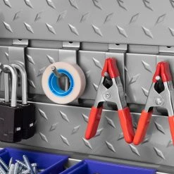 NewAge Products Garage Storage Backsplash Hook Kits - Small (12 Piece) + Large (40 Piece)