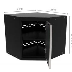 None Pro Series Corner Wall Cabinet Garage Storage