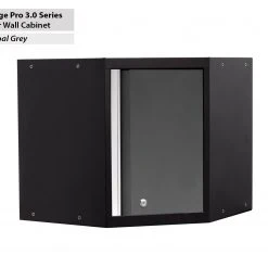 None Pro Series Corner Wall Cabinet Garage Storage