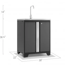 None Garage Storage Pro Series Garage Sink Cabinet