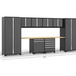 NewAge Products Pro Series Gray 10 Piece Cabinet Set Garage Storage