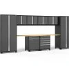 NewAge Products Pro Series Gray 10 Piece Cabinet Set Garage Storage