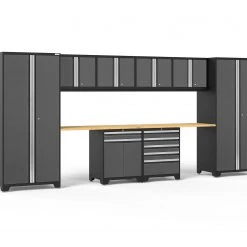NewAge Products Pro Series Gray 10 Piece Cabinet Set Garage Storage